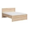 Brw Lits Lit 160x200 Tête De Lit Haut Naturel -Sommiers Soldes lit 160x200 tete de lit haut naturel