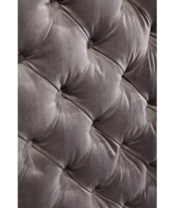 Kare Design Lits Lit 180x200 Capitonné En Velours Gris -Sommiers Soldes lit 180x200 capitonne en velours gris 2