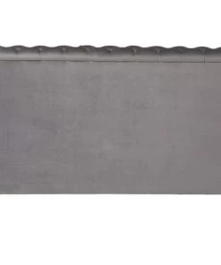 Kare Design Lits Lit 180x200 Capitonné En Velours Gris -Sommiers Soldes lit 180x200 capitonne en velours gris 3