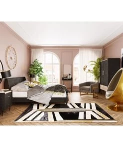 Kare Design Lits Lit 180x200 En Chêne Noir -Sommiers Soldes lit 180x200 en chene noir 1