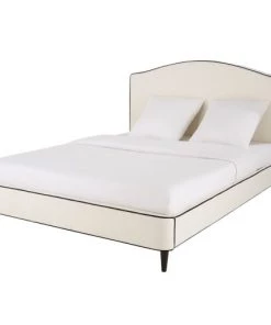 Maisons Du Monde Lits Lit 180x200 En Lin Blanc -Sommiers Soldes lit 180x200 en lin blanc 1000 10 36 187775 2