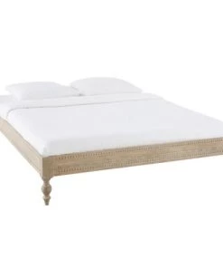 Maisons Du Monde Lits Lit 180x200 En Manguier Massif Sculpté -Sommiers Soldes lit 180x200 en manguier massif sculpte 1000 3 10 186068 2