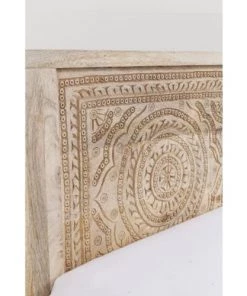 Kare Design Lits Lit 180x200 En Manguier Massif Sculpté -Sommiers Soldes lit 180x200 en manguier massif sculpte 2