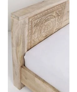 Kare Design Lits Lit 180x200 En Manguier Massif Sculpté -Sommiers Soldes lit 180x200 en manguier massif sculpte 4