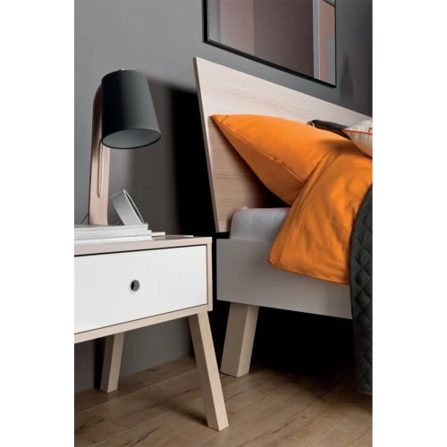 Vox Lits Lit 180x200cm Blanc 5 Vox Lits Lit 180x200cm Blanc – Image 3