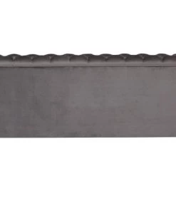 Kare Design Lits Lit 180x200cm Capitonné En Velours Gris -Sommiers Soldes lit 180x200cm capitonne en velours gris 2