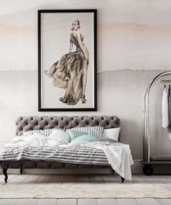 Kare Design Lits Lit 200x200 Capitonné En Velours Gris -Sommiers Soldes lit 200x200 capitonne en velours gris 1