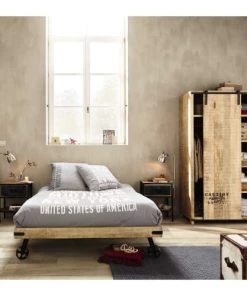 Maisons Du Monde Lits Lit à Roulettes 140x190 En Manguier Massif 9 Maisons Du Monde Lits Lit à Roulettes 140x190 En Manguier Massif -Sommiers Soldes lit a roulettes 140x190 en manguier massif 1000 7 28 146275 3