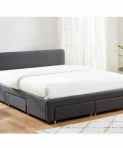 Homifab Lits Lit à Tiroirs En Tissu Anthracite 140x190 Avec Sommier Et Tête De Lit 10 Homifab Lits Lit à Tiroirs En Tissu Anthracite 140x190 Avec Sommier Et Tête De Lit -Sommiers Soldes lit a tiroirs en tissu anthracite 140x190 avec sommier et tete de lit 2