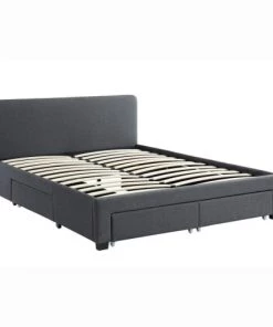 Homifab Lits Lit à Tiroirs En Tissu Anthracite 140x190 Avec Sommier Et Tête De Lit 12 Homifab Lits Lit à Tiroirs En Tissu Anthracite 140x190 Avec Sommier Et Tête De Lit -Sommiers Soldes lit a tiroirs en tissu anthracite 140x190 avec sommier et tete de lit 4
