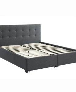 Homifab Lits Lit à Tiroirs En Tissu Anthracite 160x200 Avec Sommier Et Tête De Lit 11 Homifab Lits Lit à Tiroirs En Tissu Anthracite 160x200 Avec Sommier Et Tête De Lit -Sommiers Soldes lit a tiroirs en tissu anthracite 160x200 avec sommier et tete de lit 3