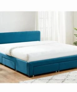 Homifab Lits Lit à Tiroirs En Tissu Bleu Canard 140x190 Avec Sommier Et Tête De Lit 13 Homifab Lits Lit à Tiroirs En Tissu Bleu Canard 140x190 Avec Sommier Et Tête De Lit -Sommiers Soldes lit a tiroirs en tissu bleu canard 140x190 avec sommier et tete de lit 5