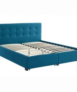 Homifab Lits Lit à Tiroirs En Tissu Bleu Canard 160x200 Avec Sommier Et Tête De Lit 11 Homifab Lits Lit à Tiroirs En Tissu Bleu Canard 160x200 Avec Sommier Et Tête De Lit -Sommiers Soldes lit a tiroirs en tissu bleu canard 160x200 avec sommier et tete de lit 3
