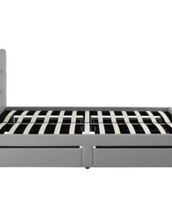 Baita Lits Lit à Tiroirs Simili Gris 160x200 Sommier Inclus -Sommiers Soldes lit a tiroirs simili gris 160x200 sommier inclus 5