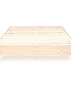 Homifab Lits Lit Adulte 160x200 Cm Effet Chêne + Sommier à Lattes