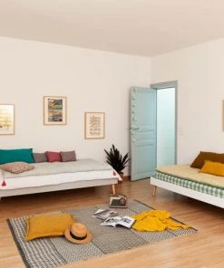 ID Kids Lits Lit Avec Pieds 140x190 Cm Bois Massif -Sommiers Soldes lit avec pieds 140x190 cm bois massif 3