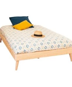 ID Kids Lits Lit Avec Pieds 140x190 Cm Bois Massif -Sommiers Soldes lit avec pieds 140x190 cm bois massif 5