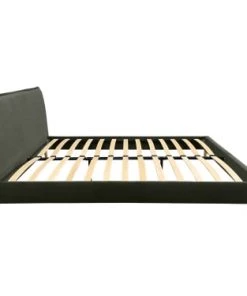 DIVA SALON Lits Lit Avec Sommier 2 Places En Tissu Kaki -Sommiers Soldes lit avec sommier 2 places en tissu kaki 3