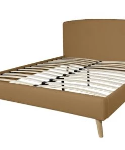 DIVA SALON Lits Good Is Beautiful Lit Avec Sommier 2 Places En Tissu Ocre -Sommiers Soldes lit avec sommier 2 places en tissu ocre 5