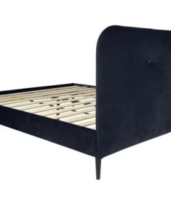 DIVA SALON Lits Good Is Beautiful Lit Avec Sommier 2 Places En Velours Bleu Nuit -Sommiers Soldes lit avec sommier 2 places en velours bleu nuit 21