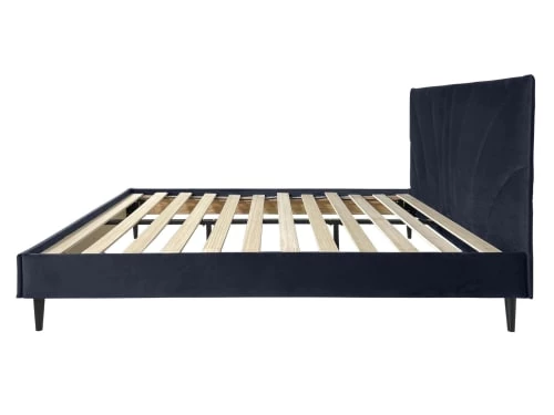 DIVA SALON Lits Lit Avec Sommier 2 Places En Velours Bleu Nuit 8 DIVA SALON Lits Lit Avec Sommier 2 Places En Velours Bleu Nuit – Image 6