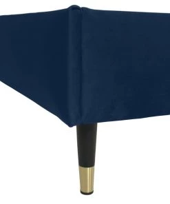 DIVA SALON Lits Good Is Beautiful Lit Avec Sommier 2 Places En Velours Bleu Nuit -Sommiers Soldes lit avec sommier 2 places en velours bleu nuit 33