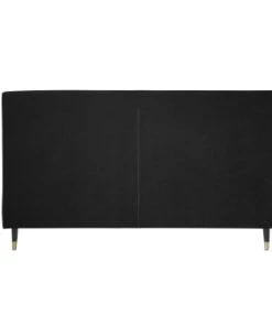 DIVA SALON Lits Lit Avec Sommier 2 Places En Velours Noir Charbon -Sommiers Soldes lit avec sommier 2 places en velours noir charbon 4