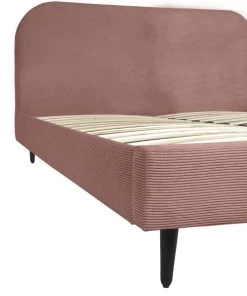 DIVA SALON Lits Good Is Beautiful Lit Avec Sommier 2 Places En Velours Rose Blush -Sommiers Soldes lit avec sommier 2 places en velours rose blush 5