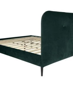 DIVA SALON Lits Good Is Beautiful Lit Avec Sommier 2 Places En Velours Vert Bouteille -Sommiers Soldes lit avec sommier 2 places en velours vert bouteille 15