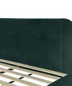 DIVA SALON Lits Good Is Beautiful Lit Avec Sommier 2 Places En Velours Vert Bouteille -Sommiers Soldes lit avec sommier 2 places en velours vert bouteille 17