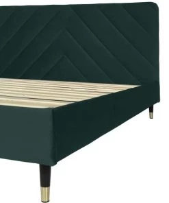 DIVA SALON Lits Good Is Beautiful Lit Avec Sommier 2 Places En Velours Vert Bouteille 13 DIVA SALON Lits Good Is Beautiful Lit Avec Sommier 2 Places En Velours Vert Bouteille -Sommiers Soldes lit avec sommier 2 places en velours vert bouteille 5