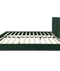 DIVA SALON Lits Good Is Beautiful Lit Avec Sommier 2 Places En Velours Vert Forêt -Sommiers Soldes lit avec sommier 2 places en velours vert foret 3