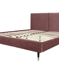 DIVA SALON Lits Good Is Beautiful Lit Avec Sommier 2 Places En Velours Vieux Rose 10 DIVA SALON Lits Good Is Beautiful Lit Avec Sommier 2 Places En Velours Vieux Rose -Sommiers Soldes lit avec sommier 2 places en velours vieux rose 2