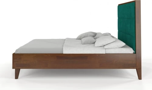 Skandica Lits Lit Avec Tête De Lit Sommier Noyer Massif Vert 180x200cm 5 Skandica Lits Lit Avec Tête De Lit Sommier Noyer Massif Vert 180x200cm – Image 3