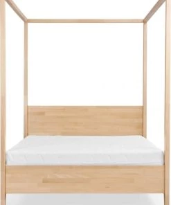 Skandica Lits Lit Baldaquin Tête De Lit Et Sommier Hêtre Massif 180x200cm -Sommiers Soldes lit baldaquin tete de lit et sommier hetre massif 180x200cm 2
