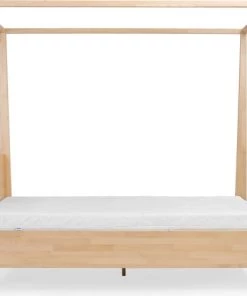 Skandica Lits Lit Baldaquin Tête De Lit Et Sommier Hêtre Massif 180x200cm -Sommiers Soldes lit baldaquin tete de lit et sommier hetre massif 180x200cm 3
