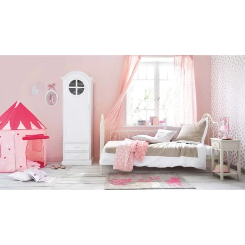 Maisons Du Monde Lits Lit Banquette 90x190 En Métal Ivoire 5 Maisons Du Monde Lits Lit Banquette 90x190 En Métal Ivoire – Image 3