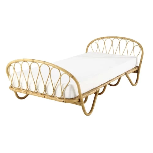 Maisons Du Monde Lits Lit Banquette 90x190 En Rotin 5 Maisons Du Monde Lits Lit Banquette 90x190 En Rotin – Image 3