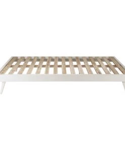 Maisons Du Monde Lits Lit Banquette Style Scandinave 140x190 En Pin Blanc