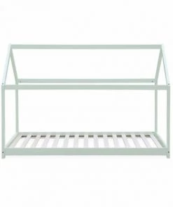 Alice's Garden Lits Lit Cabane Enfant 90x190 En Pin Vert Céladon -Sommiers Soldes lit cabane enfant 90x190 en pin vert celadon 2