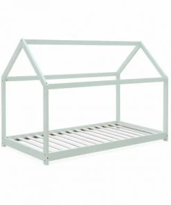 Alice's Garden Lits Lit Cabane Enfant 90x190 En Pin Vert Céladon