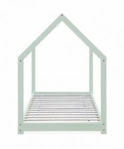 Alice's Garden Lits Lit Cabane Enfant 90x190 En Pin Vert Céladon -Sommiers Soldes lit cabane enfant 90x190 en pin vert celadon 3