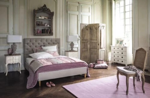 Maisons Du Monde Lits Lit Capitonné En Lin Avec Sommiers à Lattes 180x200 6 Maisons Du Monde Lits Lit Capitonné En Lin Avec Sommiers à Lattes 180x200 – Image 4