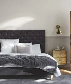 Maisons Du Monde Lits Lit Capitonné En Velours Avec Sommiers à Lattes Gris 140x190 11 Maisons Du Monde Lits Lit Capitonné En Velours Avec Sommiers à Lattes Gris 140x190 -Sommiers Soldes lit capitonne en velours avec sommiers a lattes gris 140x190 1000 5 28 199534 3