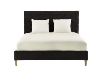 Maisons Du Monde Lits Lit Capitonné En Velours Avec Sommiers à Lattes Gris 140x190 7 Maisons Du Monde Lits Lit Capitonné En Velours Avec Sommiers à Lattes Gris 140x190 – Image 5