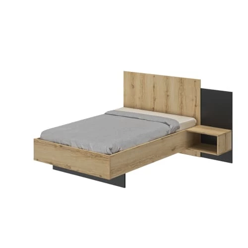 Gami Lits Lit Chevet Lambris 120x200 Effet Bois 5 Gami Lits Lit Chevet Lambris 120x200 Effet Bois – Image 3