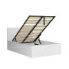 Brw Lits Lit Coffre 120x200 Sommier Inclus Blanc -Sommiers Soldes lit coffre 120x200 sommier inclus blanc