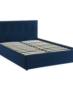 Homifab Lits Lit Coffre 140x190 En Velours Bleu Foncé Avec Tête De Lit Et Sommier 12 Homifab Lits Lit Coffre 140x190 En Velours Bleu Foncé Avec Tête De Lit Et Sommier -Sommiers Soldes lit coffre 140x190 en velours bleu fonce avec tete de lit et sommier 4