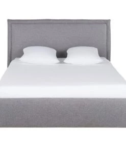 Maisons Du Monde Lits Lit Coffre 160x200 Avec Sommier à Lattes Gris Clair, OEKO-TEX®