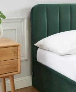 Homifab Lits Lit Coffre 160x200 En Velours Vert + Tête De Lit + Sommier à Lattes 12 Homifab Lits Lit Coffre 160x200 En Velours Vert + Tête De Lit + Sommier à Lattes -Sommiers Soldes lit coffre 160x200 en velours vert tete de lit sommier a lattes 4